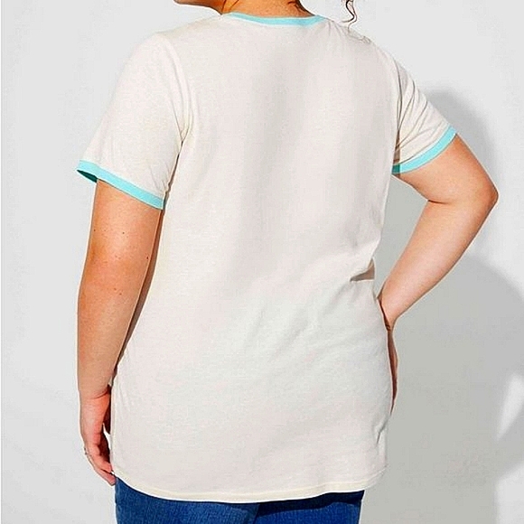 ❤️NWT VINTAGE TORRID NIGHTMARE BEFORE CHRISTMAS PUMPKIN KING HALLOWEEN TEE PLUS - Picture 3 of 10